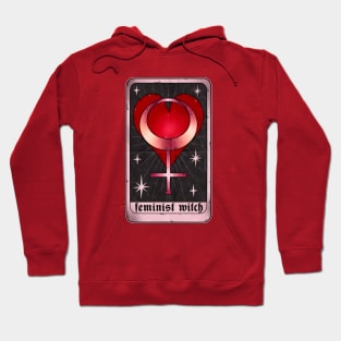 feminist witch tarot card Hoodie